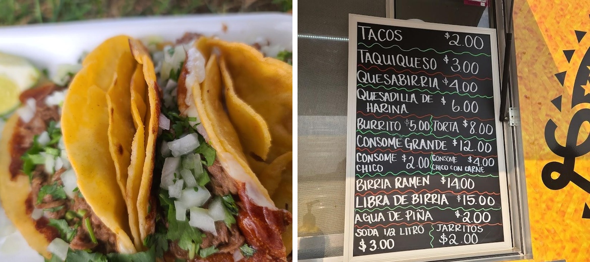 La Unica Birria De Res Menu